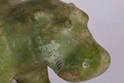 Figure of a walking hippopotamus