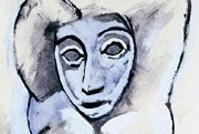 Female nude with arms raised