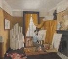 Edward Bawden Working in his Studio, 1929